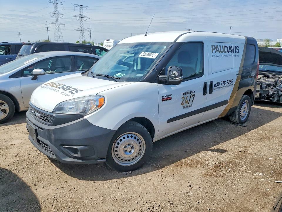52010516 :رقم المزاد ، ZFBHRFAB9L6P18520 vin ، 2020 Ram Promaster City مزاد بيع