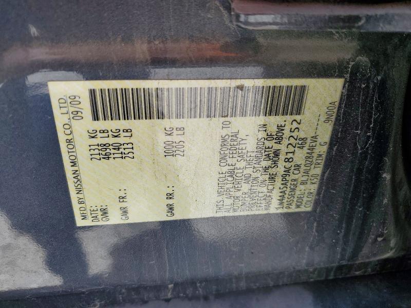 Продаж на аукціоні авто 2010 Nissan Maxima, vin: 1N4AA5AP9AC812252, номер лоту: 53817546