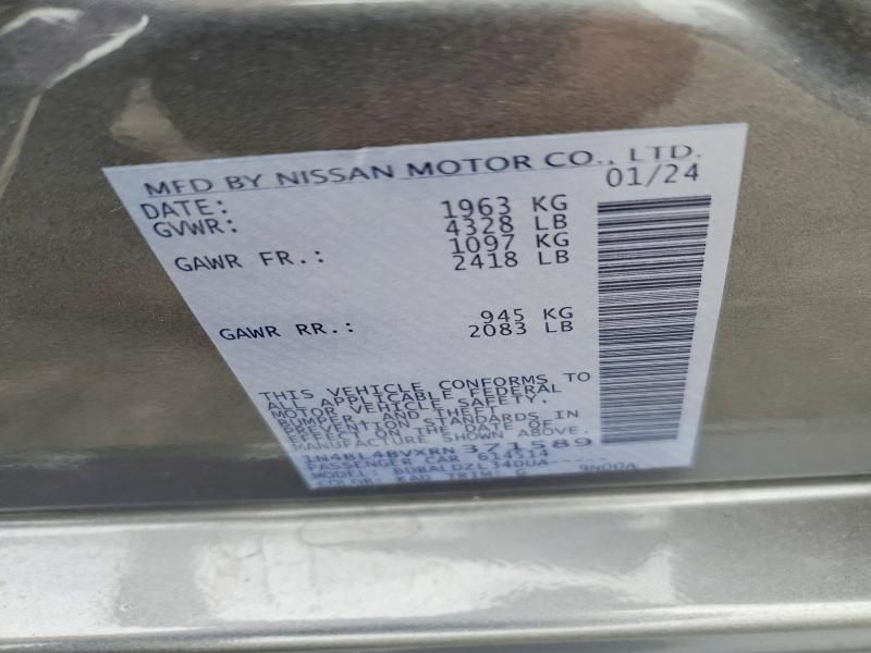 Auction sale of the 2024 Nissan Altima, vin: 1N4BL4BVXRN371589, lot number: 54989016