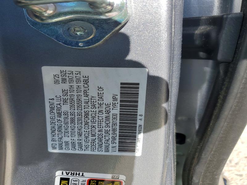 Aukcja sprzedaży 2026 Honda Odyssey, vin: 5FNRL6H86TB013630, numer aukcji: 52046086