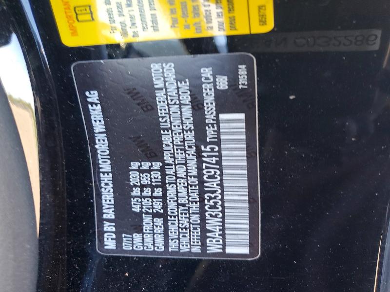 Продажа на аукционе авто 2018 Bmw 430i, vin: WBA4W3C53JAC97415, номер лота: 51825326