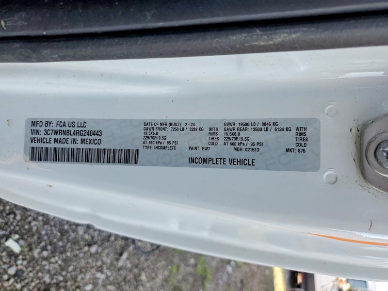 52306736 :رقم المزاد ، 3C7WRNBL4RG240443 vin ، 2024 Dodge Ram مزاد بيع