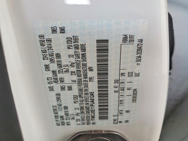 Продажа на аукционе авто 2023 Ford Escape, vin: 1FMCU0E11PUA61245, номер лота: 54881406