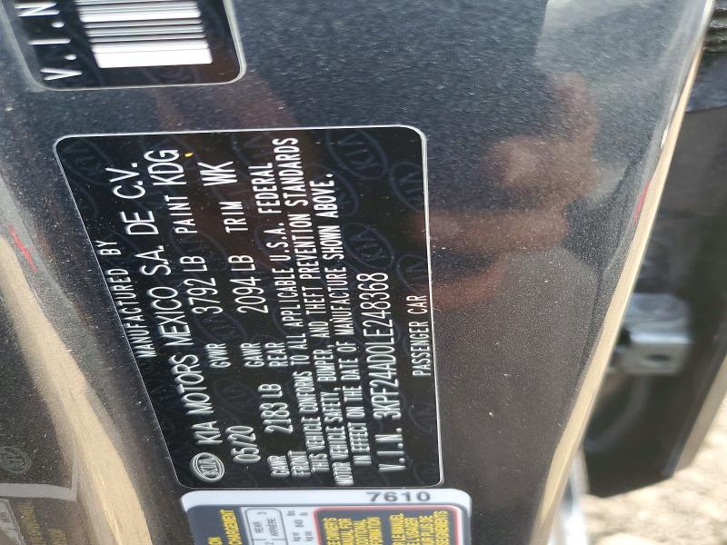 Продаж на аукціоні авто 2020 Kia Forte, vin: 3KPF24AD0LE248368, номер лоту: 52466856