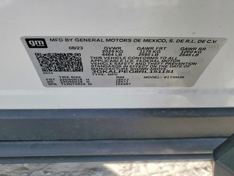 Aukcja sprzedaży 2024 Gmc Terrain, vin: 3GKALPEG8RL151151, numer aukcji: 54354526