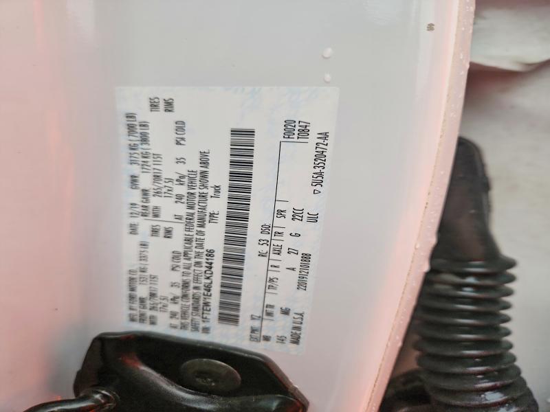 2020 Ford F150 მანქანა იყიდება აუქციონზე, vin: 1FTEW1E46LKD44186, აუქციონის ნომერი: 54063976