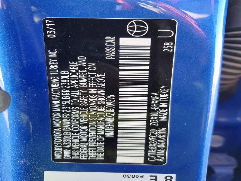 52854126 :رقم المزاد ، NMTKHMBX2JR009296 vin ، 2018 Toyota C-hr مزاد بيع
