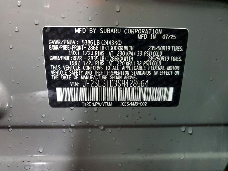 Aukcja sprzedaży 2025 Subaru Forester, vin: JF2SLSTD3SH428564, numer aukcji: 53391246