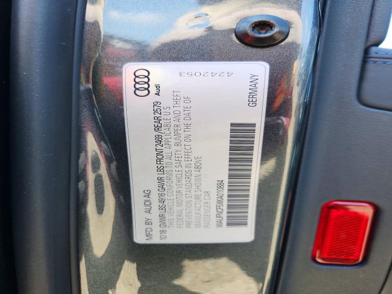 Продажа на аукционе авто 2019 Audi A5, vin: WAUFNCF5XKA010884, номер лота: 53444946