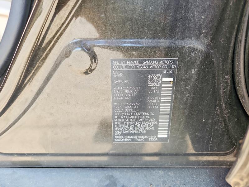 2016 Nissan Rogue მანქანა იყიდება აუქციონზე, vin: KNMAT2MT5GP645708, აუქციონის ნომერი: 54236776