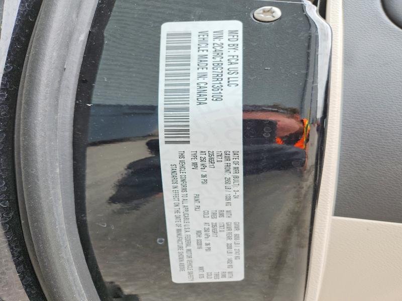 53882126 :رقم المزاد ، 2C4RC1BG7RR136109 vin ، 2024 Chrysler Pacifica مزاد بيع