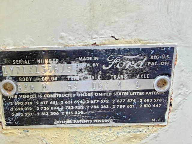 Продажа на аукционе авто 1961 Ford T-bird, vin: 1Y71Z139615, номер лота: 53123886
