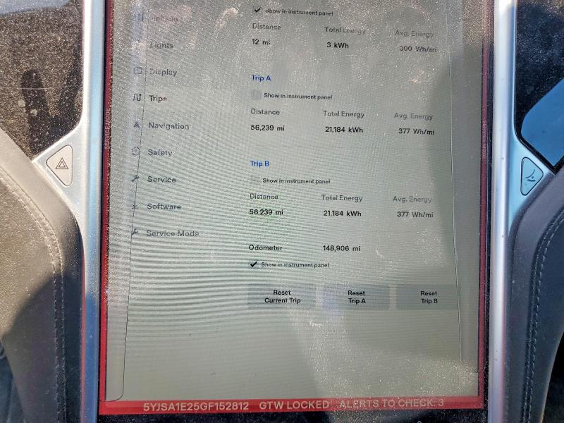 Продаж на аукціоні авто 2016 Tesla Model S, vin: 5YJSA1E25GF152812, номер лоту: 54529846
