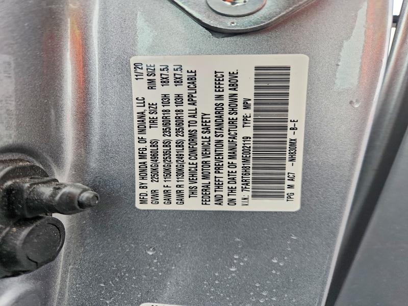 Aukcja sprzedaży 2021 Honda Cr-v, vin: 7FART6H81ME002119, numer aukcji: 54479526