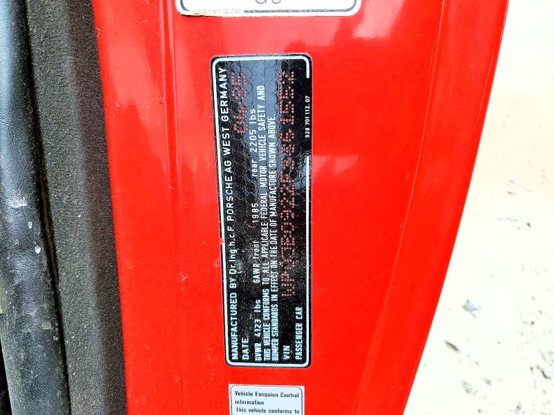 Продаж на аукціоні авто 1985 Porsche 928, vin: WP0JB0922FS861552, номер лоту: 53758076