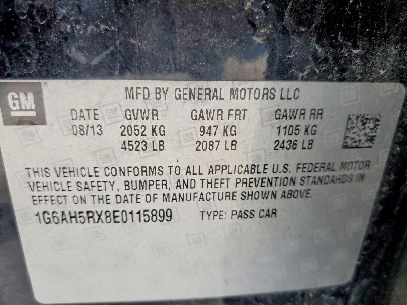 Продаж на аукціоні авто 2014 Cadillac Ats, vin: 1G6AH5RX8E0115899, номер лоту: 54290366