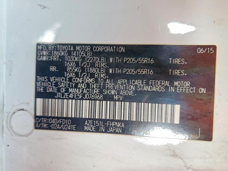 Aukcja sprzedaży 2015 Scion Xb, vin: JTLZE4FE5FJ076968, numer aukcji: 53305336