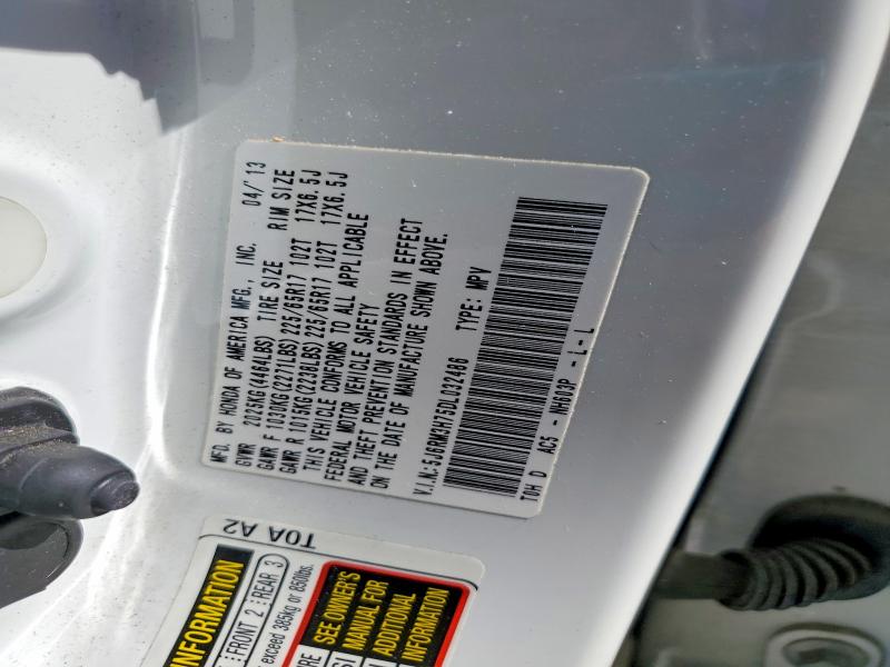 Продажа на аукционе авто 2013 Honda Cr-v, vin: 5J6RM3H75DL032486, номер лота: 53042826