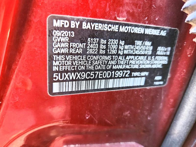 Продаж на аукціоні авто 2014 Bmw X3, vin: 5UXWX9C57E0D19972, номер лоту: 52769996