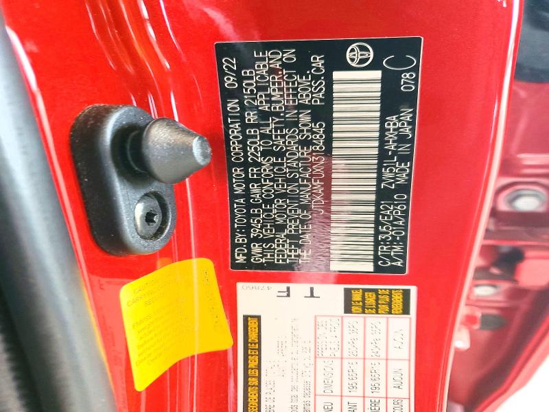 Продажа на аукционе авто 2022 Toyota Prius, vin: JTDKAMFUXN3184845, номер лота: 55155786