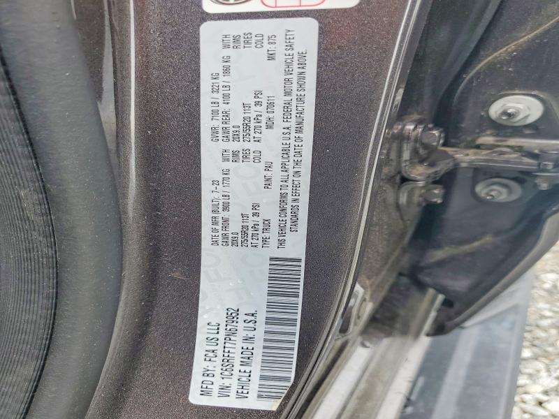 Продаж на аукціоні авто 2023 Ram 1500, vin: 1C6SRFFT7PN679952, номер лоту: 54825066