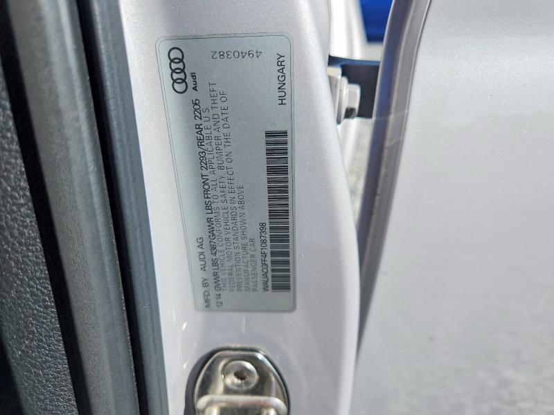 Aukcja sprzedaży 2015 Audi A3, vin: WAUACGFF4F1087398, numer aukcji: 54702746