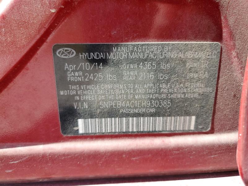 Продажа на аукционе авто 2014 Hyundai Sonata, vin: 5NPEB4AC1EH930385, номер лота: 51916126