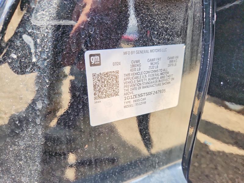 Aukcja sprzedaży 2024 Chevrolet Malibu, vin: 1G1ZE5ST5RF247935, numer aukcji: 55386906