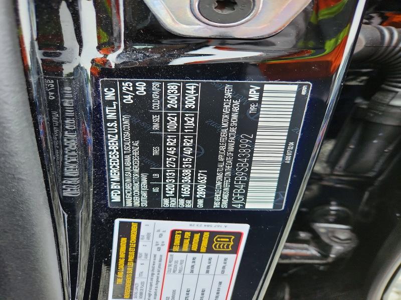Продаж на аукціоні авто 2025 Mercedes-benz Gle, vin: 4JGFB4FB9SB438992, номер лоту: 51793206