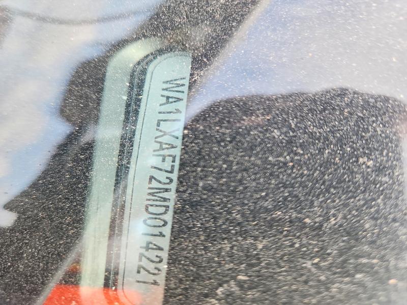 2021 Audi Q7 მანქანა იყიდება აუქციონზე, vin: WA1LXAF72MD014221, აუქციონის ნომერი: 53798376