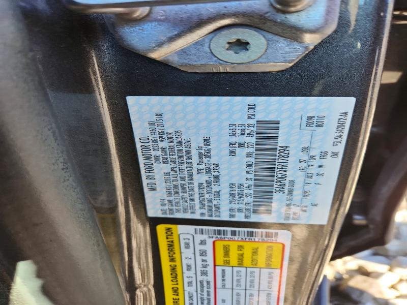 Aukcja sprzedaży 2015 Ford Fusion, vin: 3FA6P0G7XFR178294, numer aukcji: 53294716