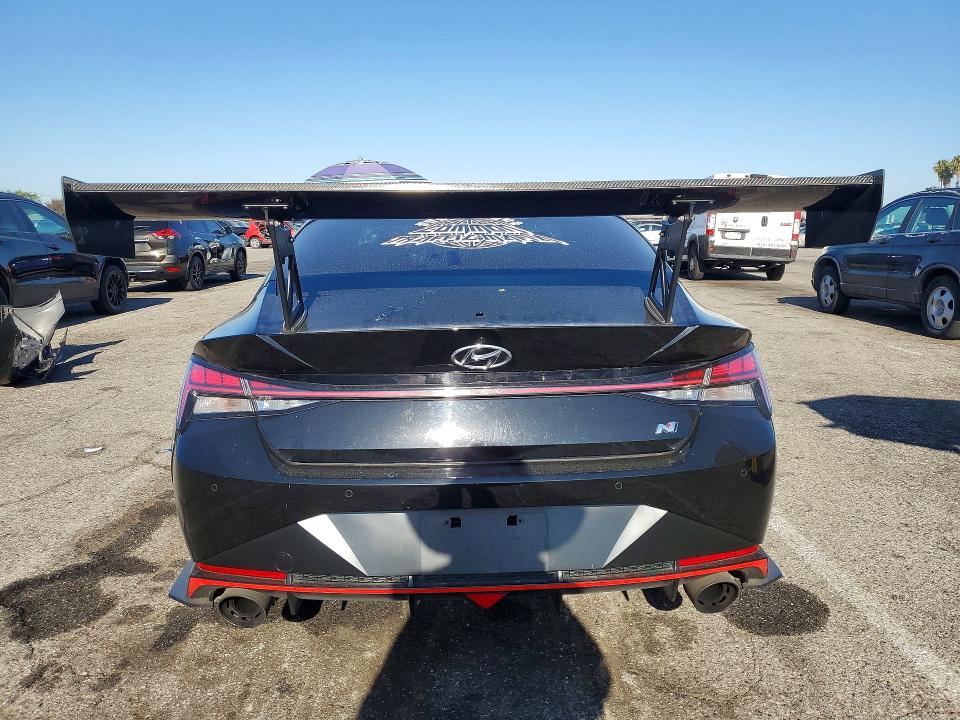 52581146 :رقم المزاد ، KMHLW4AK9NU007365 vin ، 2022 Hyundai Elantra N مزاد بيع