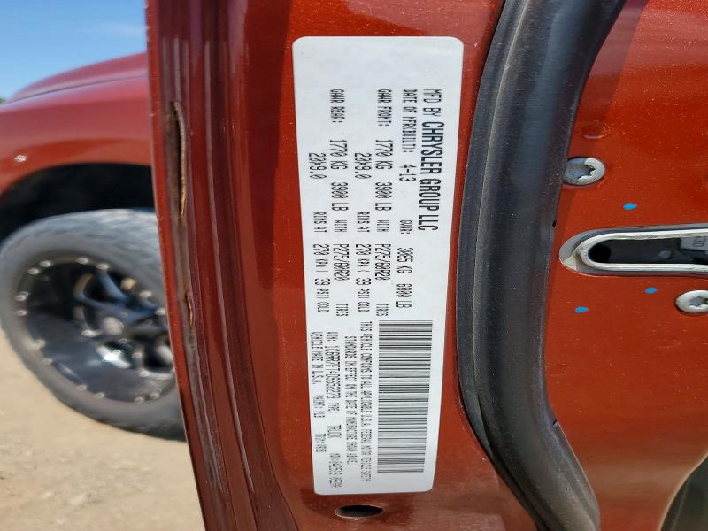2013 Ram 1500 Crew Cab (4 Doo მანქანა იყიდება აუქციონზე, vin: 1C6RR7FT4DS652273, აუქციონის ნომერი: 55116986