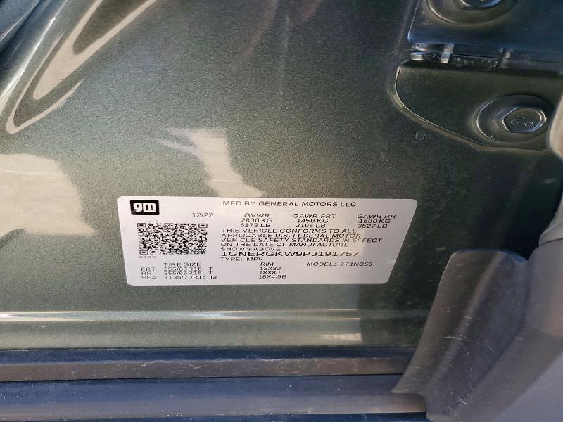 Продажа на аукционе авто 2023 Chevrolet Traverse, vin: 1GNERGKW9PJ191757, номер лота: 53243326