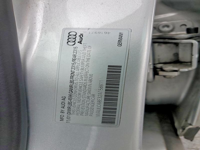 Продажа на аукционе авто 2002 Audi A4, vin: WAULC68E32A158611, номер лота: 52044706