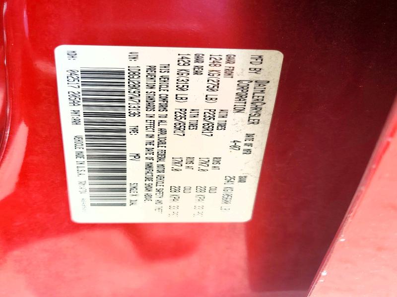 Продаж на аукціоні авто 2007 Dodge Nitro, vin: 1D8GU28K97W713136, номер лоту: 54064736
