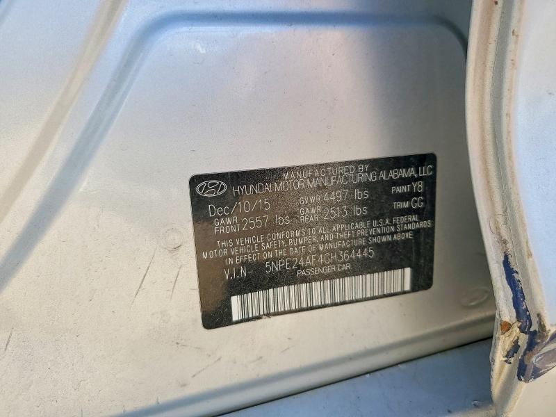 2016 Hyundai Sonata მანქანა იყიდება აუქციონზე, vin: 5NPE24AF4GH364445, აუქციონის ნომერი: 53348746