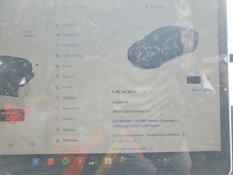 Aukcja sprzedaży 2023 Tesla Model 3, vin: 5YJ3E1EA6PF485181, numer aukcji: 53291476