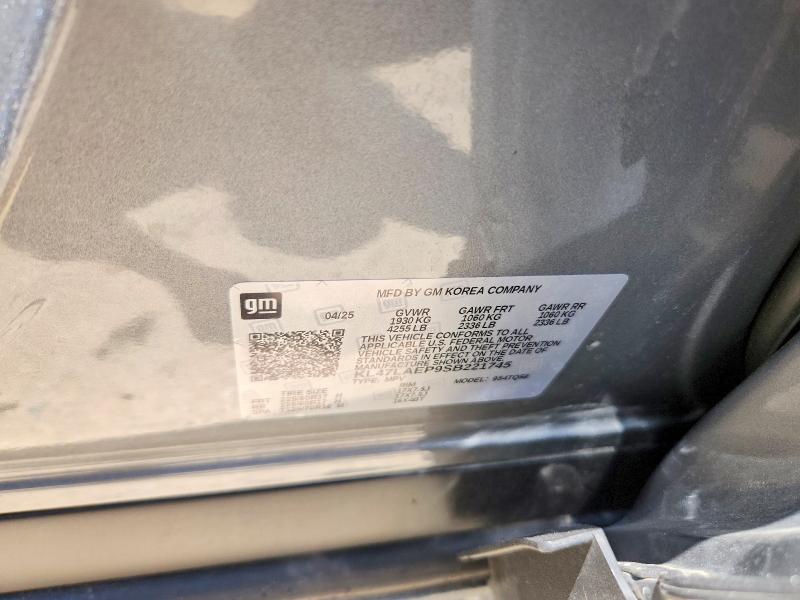 2025 Buick Envista მანქანა იყიდება აუქციონზე, vin: KL47LAEP9SB221745, აუქციონის ნომერი: 54880136