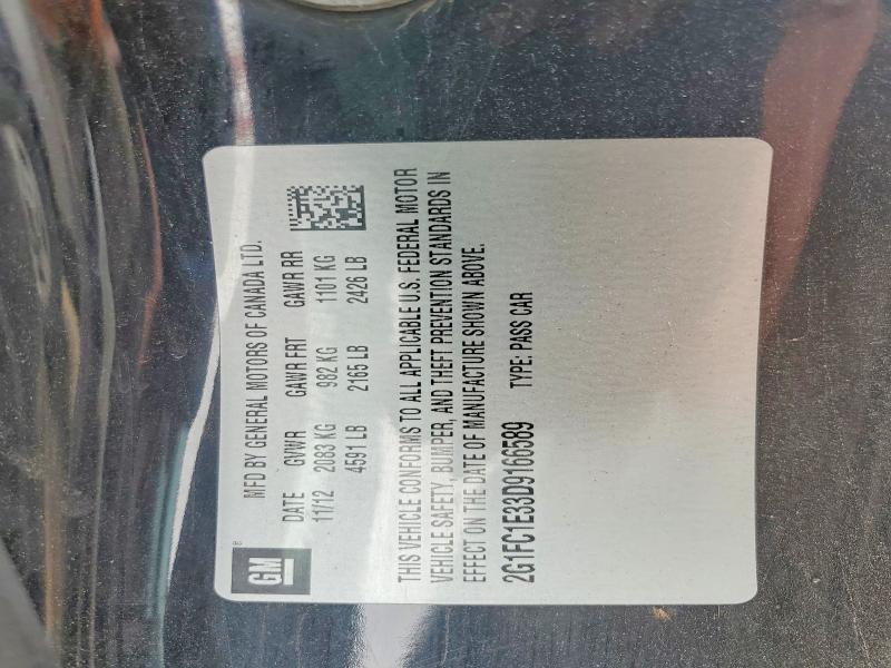 Продаж на аукціоні авто 2013 Chevrolet Camaro, vin: 2G1FC1E33D9166589, номер лоту: 53868406