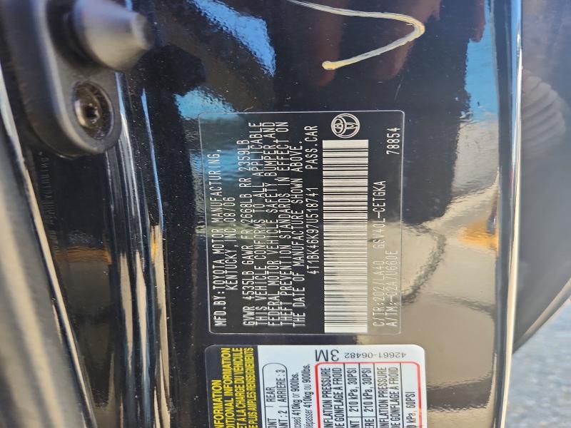 Aukcja sprzedaży 2007 Toyota Camry, vin: 4T1BK46K97U518741, numer aukcji: 53118346