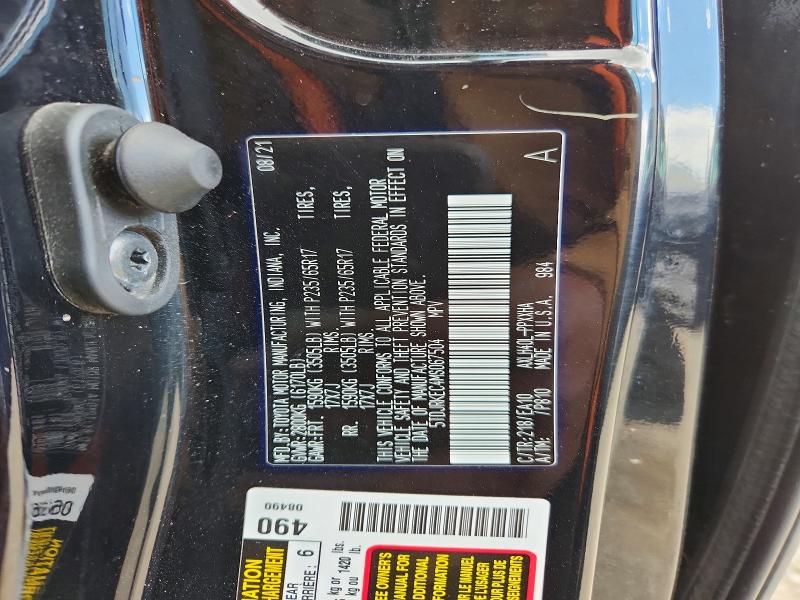 Продажа на аукционе авто 2021 Toyota Sienna, vin: 5TDJRKEC4MS067504, номер лота: 50964896
