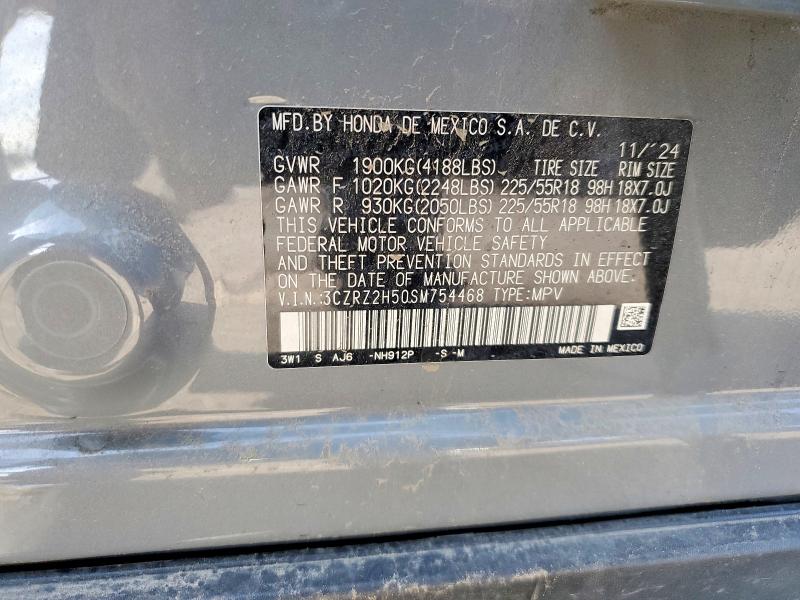 Aukcja sprzedaży 2025 Honda Hr-v, vin: 3CZRZ2H50SM754468, numer aukcji: 54649656