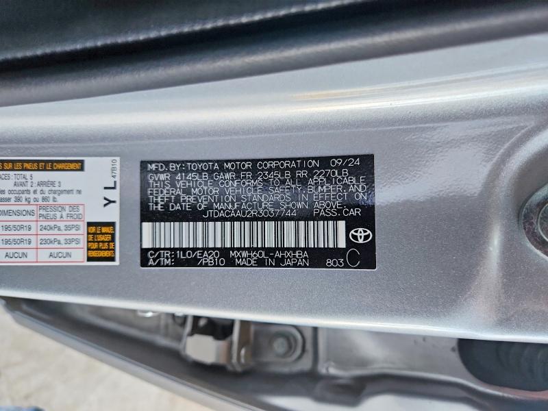 Auction sale of the 2024 Toyota Prius, vin: JTDACAAU2R3037744, lot number: 53240276