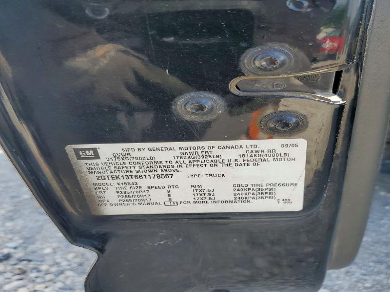 2006 Gmc New Sierra მანქანა იყიდება აუქციონზე, vin: 2GTEK13T661178567, აუქციონის ნომერი: 54806746