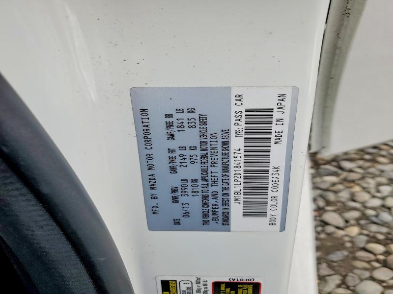 53430256 :رقم المزاد ، JM1BL1LP2D1841574 vin ، 2013 Mazda 3 مزاد بيع
