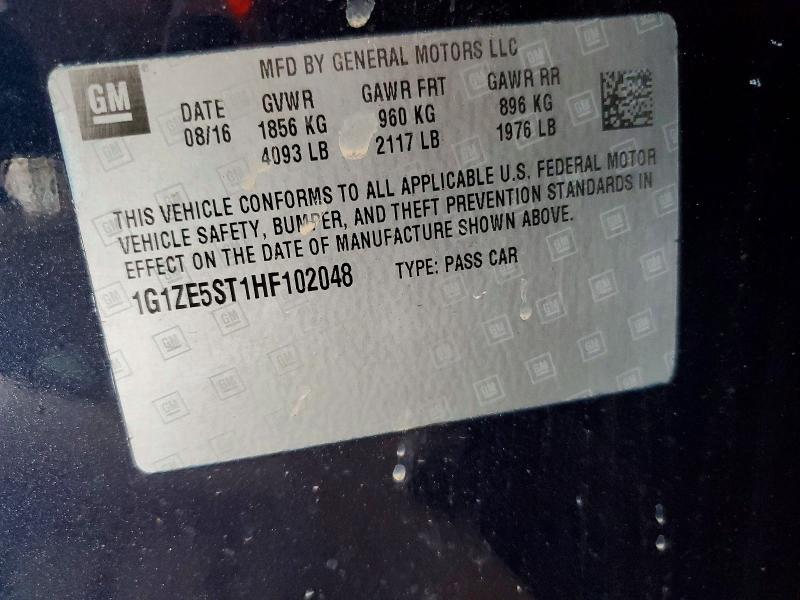 Продаж на аукціоні авто 2017 Chevrolet Malibu, vin: 1G1ZE5ST1HF102048, номер лоту: 54302636