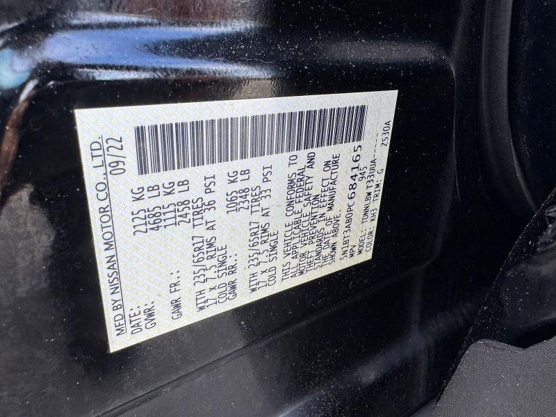 2023 Nissan Rogue მანქანა იყიდება აუქციონზე, vin: 5N1BT3AB0PC684165, აუქციონის ნომერი: 52904376