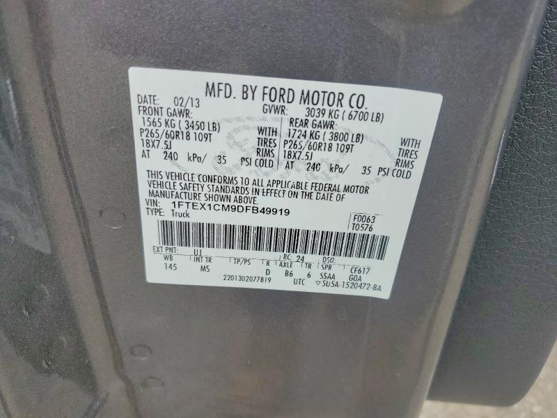 Aukcja sprzedaży 2013 Ford F150, vin: 1FTEX1CM9DFB49919, numer aukcji: 54653826