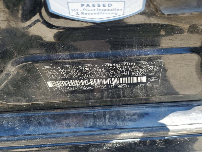 2011 Lexus Is მანქანა იყიდება აუქციონზე, vin: JTHBF5C27B5144599, აუქციონის ნომერი: 55198486
